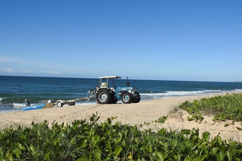 On the beach