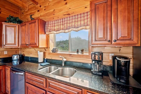 There is a Keurig and a traditional coffee maker for the coffee lovers in your group.