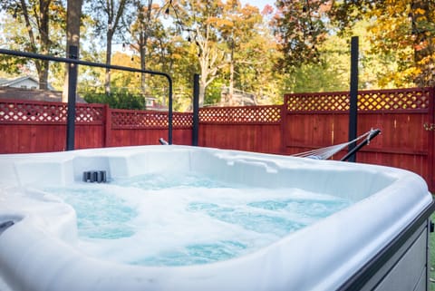 Soak & Relax in the Inviting Hot Tub