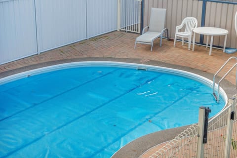 A heated pool