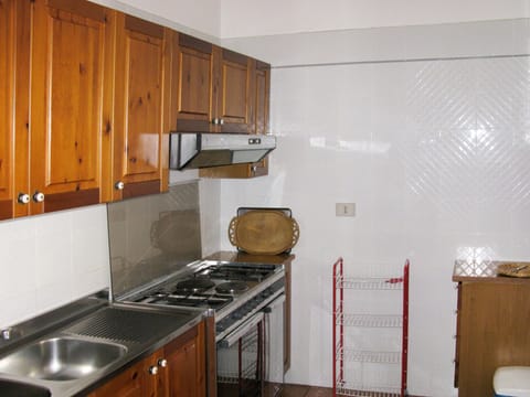 Fridge, oven, cookware/dishes/utensils