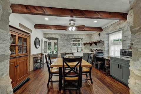 The beautiful kitchen has everything you need to make a delicious meal or just a quick snack.