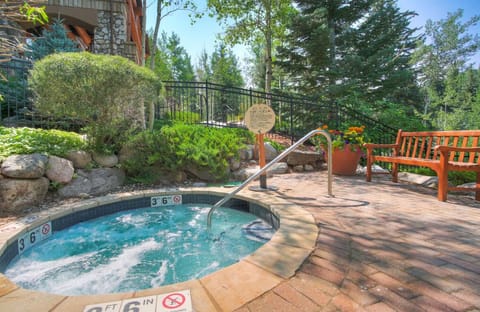 Soak your muscles in the resort's hot tub.