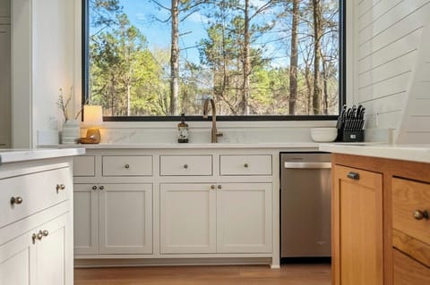 Large picture window with a beautiful view