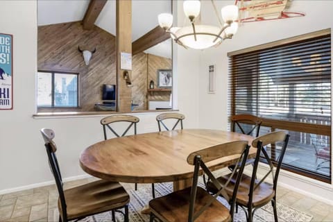 Dining room right off the well appointed kitchen