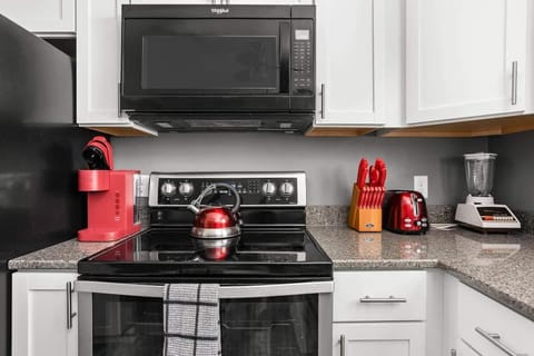 Find every appliance and tool you'll need in this fully functional kitchen!