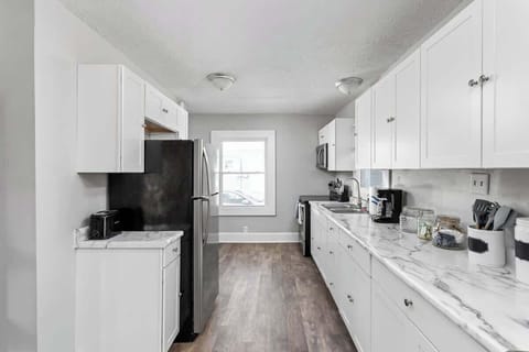 Fully stocked kitchen with all the appliances you’ll need to cook a gourmet meal