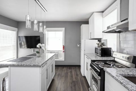 Fully stocked kitchen with all the appliances you’ll need to cook a gourmet meal