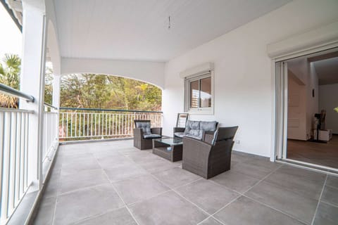 Vue d'ensemble sur la terrasse