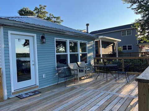 Take advantage of a nice day to eat outside and watch the water.