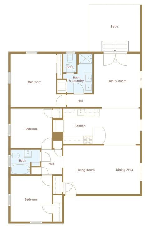 The layout of our home.