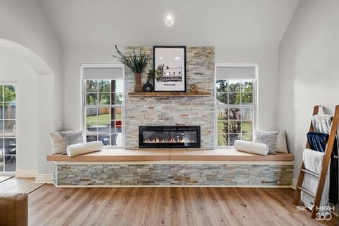 Fireplace in living room