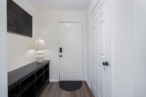 Rear entry and 1/2 Bath door