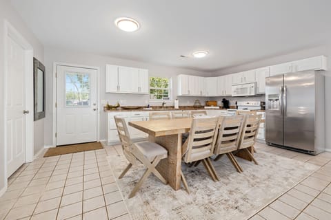 With plenty of room to share a meal with your group.