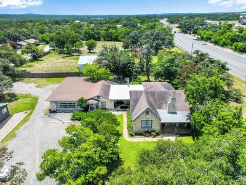 Aerial view of the property