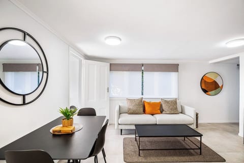 You could enjoy a coffee in the morning at the dining table or sitting on the couch.