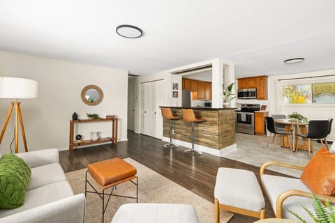 Living Room + Breakfast Bar