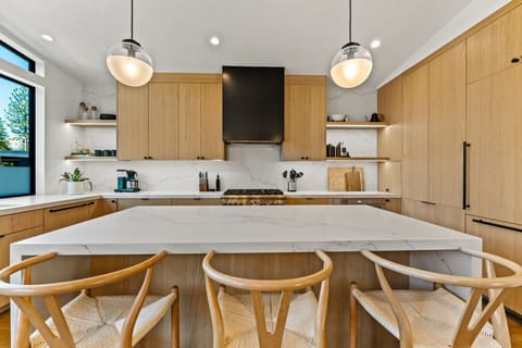 Warm lighting and minimalist decor create a tranquil ambiance.