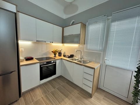A fully equipped kitchen area.