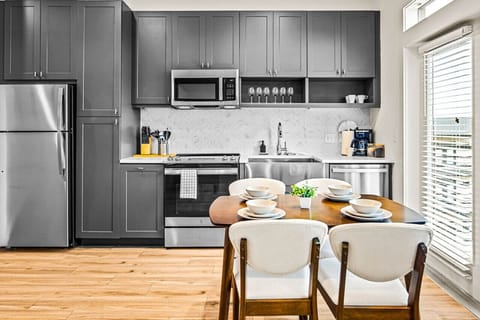 As you take your seat, the dining room's sophisticated design sets the stage for memorable meals and conversations.