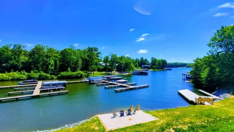 New Boat Dock & Private Beach - Relax, launch, and connect on your private beach and dock — the perfect lakeside hangout.