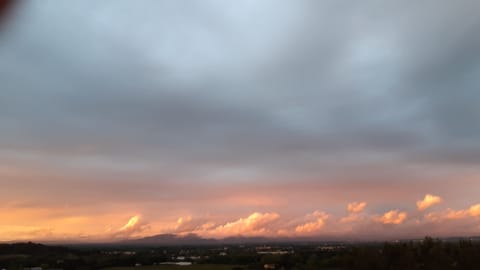View from the roof terrace: sunset (2)