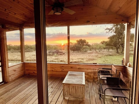 Morning sunrise from the screened porch is not to be missed!