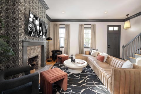 Unit A Living Room | Comfortable Seating and TV | First Floor