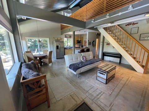 Main living space with entertainment area.