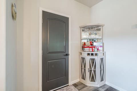 A well-lit and spacious entryway that makes coming and going a breeze.