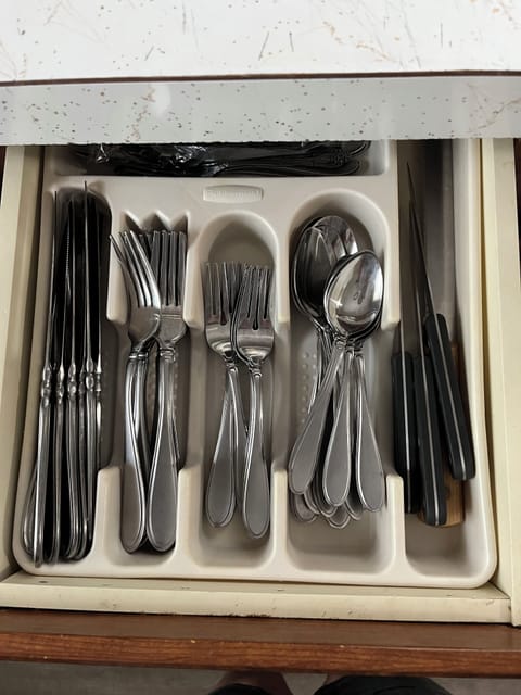Plenty of flatware! 