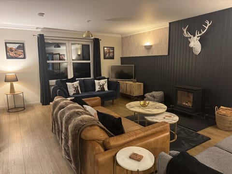 The Lounge Room - with log burning stove