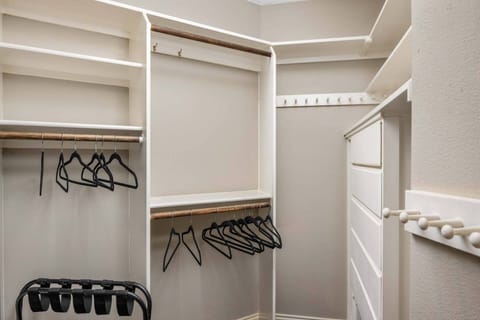 With ample closet space you can bring as many outfits as you need.