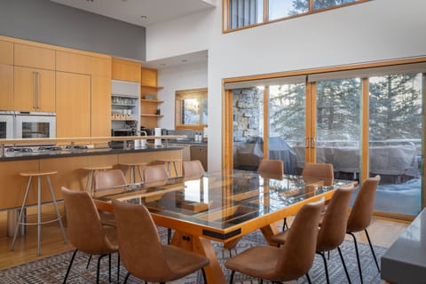 New custom dining table with seating for 10