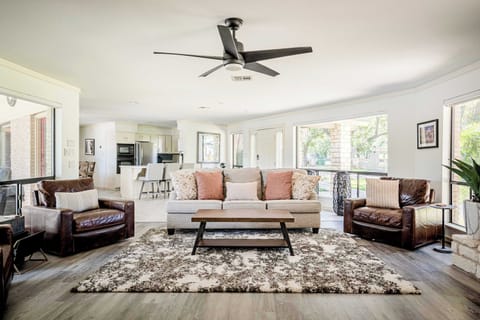 Living room with natural lighting