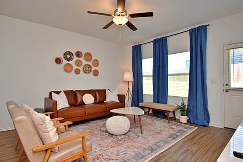 Modernized living room with outdoor views