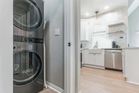 laundry closet off of the kitchen
