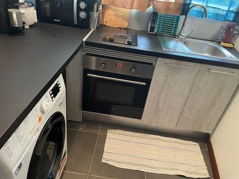 Microwave, oven, coffee/tea maker, cookware/dishes/utensils