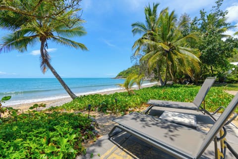 Sun loungers, beach towels