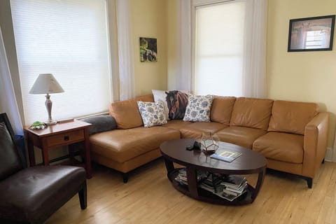 Comfortable living room seating.