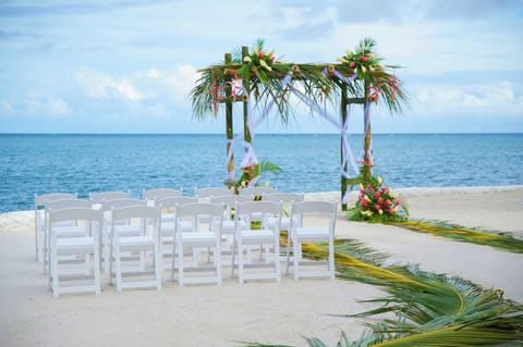 Outdoor banquet area