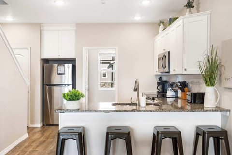 Additional seating along the counters