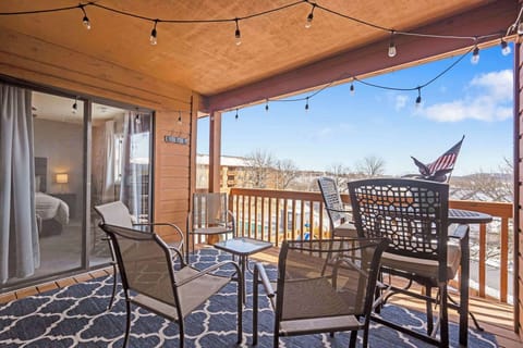 Balcony with outdoor seating and amazing views