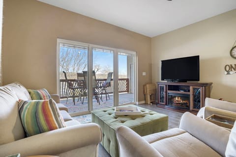 Unit #1 Modern spacious living area with TV