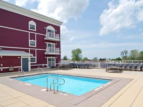 Indoor pool, a heated pool