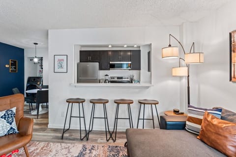 An open kitchen bar.