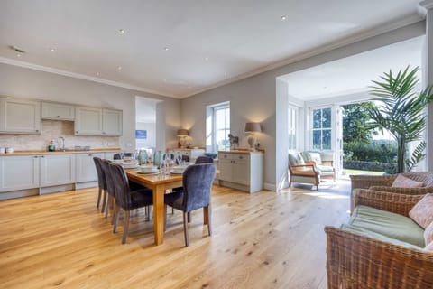 Large, dining kitchen