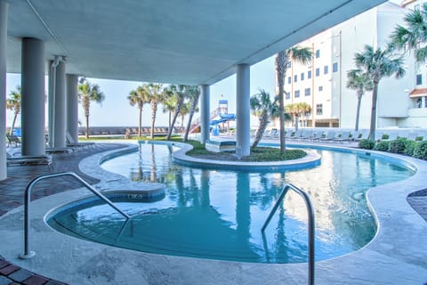 Indoor pool, a heated pool