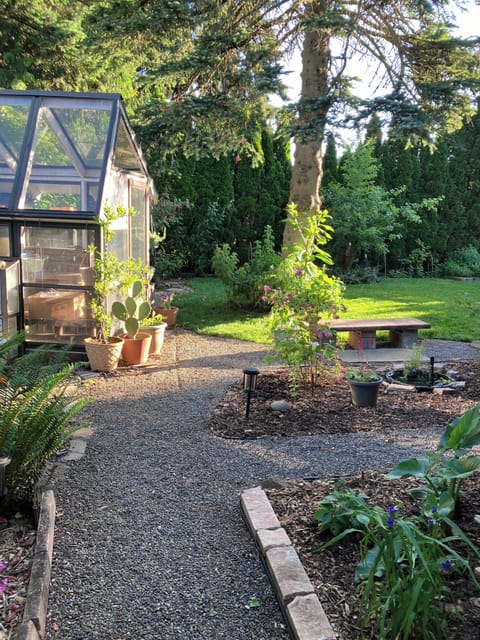 peaceful walking path to backyard apartment entrance