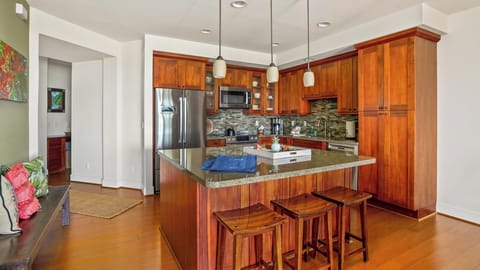Pili Mai Resort at Poipu #08D - Kitchen & Breakfast Bar - Parrish Kauai